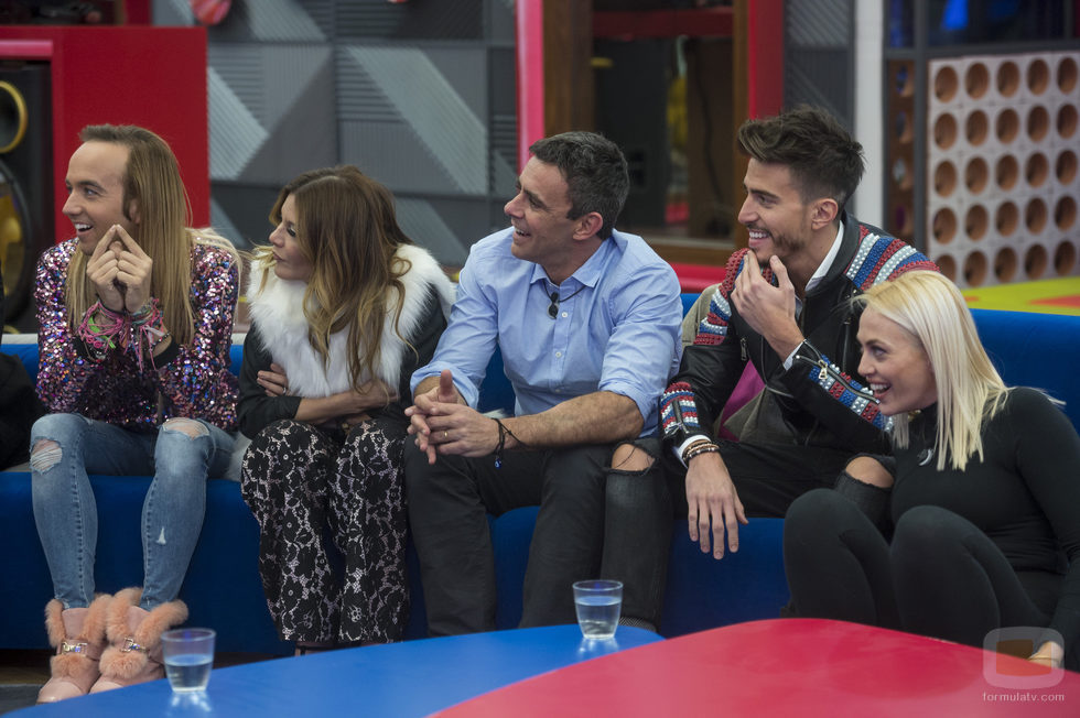 Aless Gibaja, Ivonne Reyes, Alonso Caparrós, Marco Ferri y Daniela Blume en la primera gala de 'GH VIP 5'