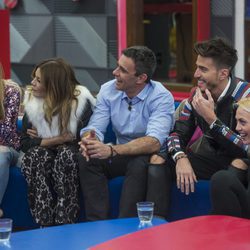 Aless Gibaja, Ivonne Reyes, Alonso Caparrós, Marco Ferri y Daniela Blume en la primera gala de 'GH VIP 5'
