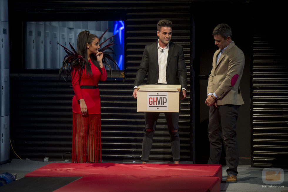 Elettra Lamborghini, Sergio Ayala y Alonso Caparrós en la primera gala de 'GH VIP 5'