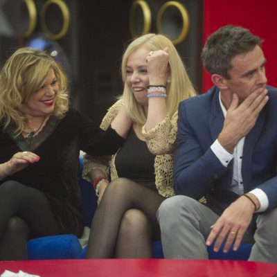 Terelu, Emma y Alonso durante la segunda gala de 'Gran Hermano VIP'