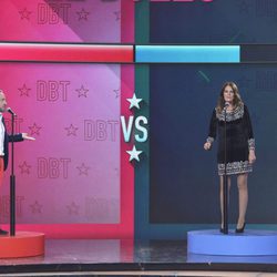 Víctor Sandoval y Ángela Portero se baten en un duelo en el primer debate de 'GH VIP 5'