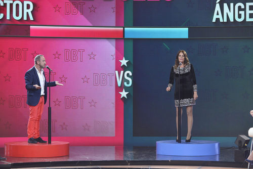Víctor Sandoval y Ángela Portero se baten en un duelo en el primer debate de 'GH VIP 5'