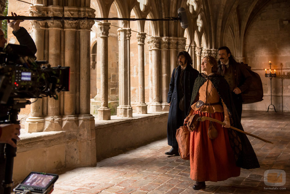 La patrulla de 'El Ministerio del Tiempo' en el Monasterio de Veruela