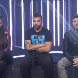 Elettra, Tutto, Toño en la sala de expulsión durante la cuarta gala de 'GH VIP 5'