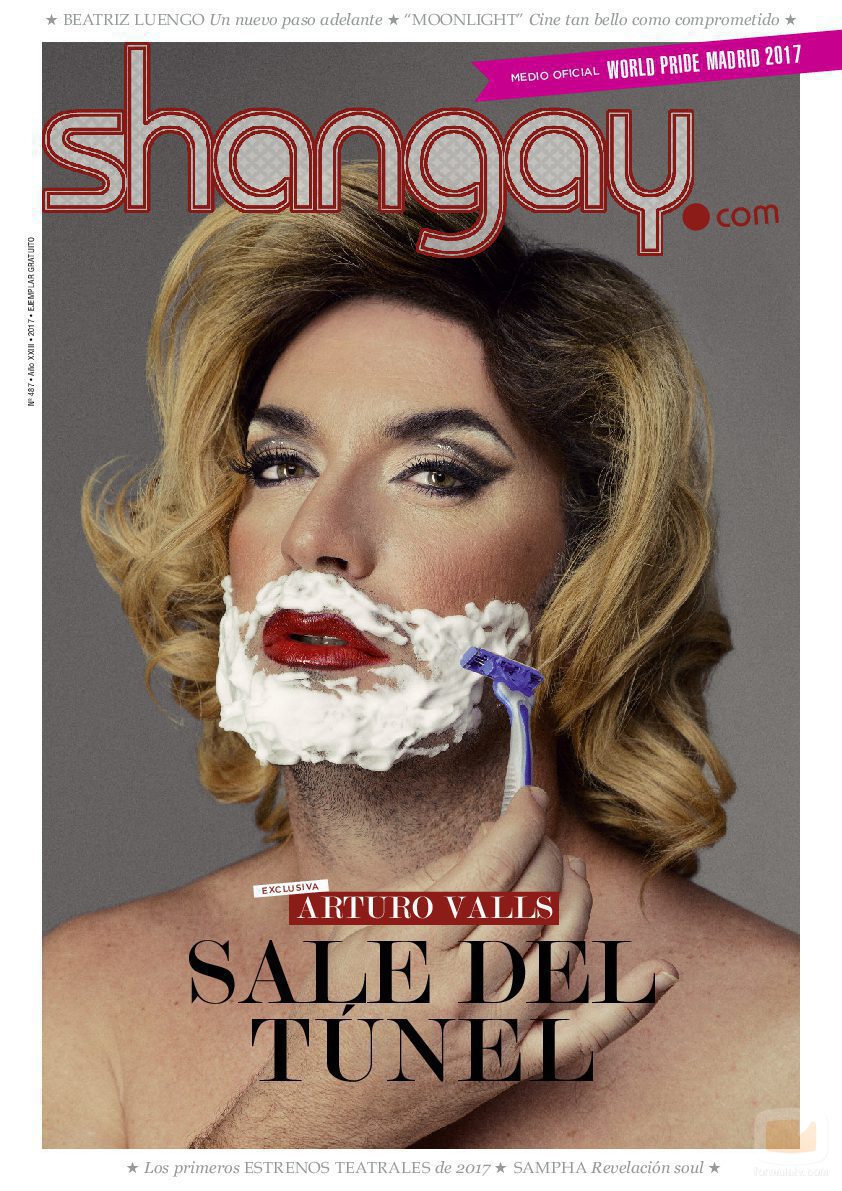 Portada de la revista Shangay protagonizada por Arturo Valls
