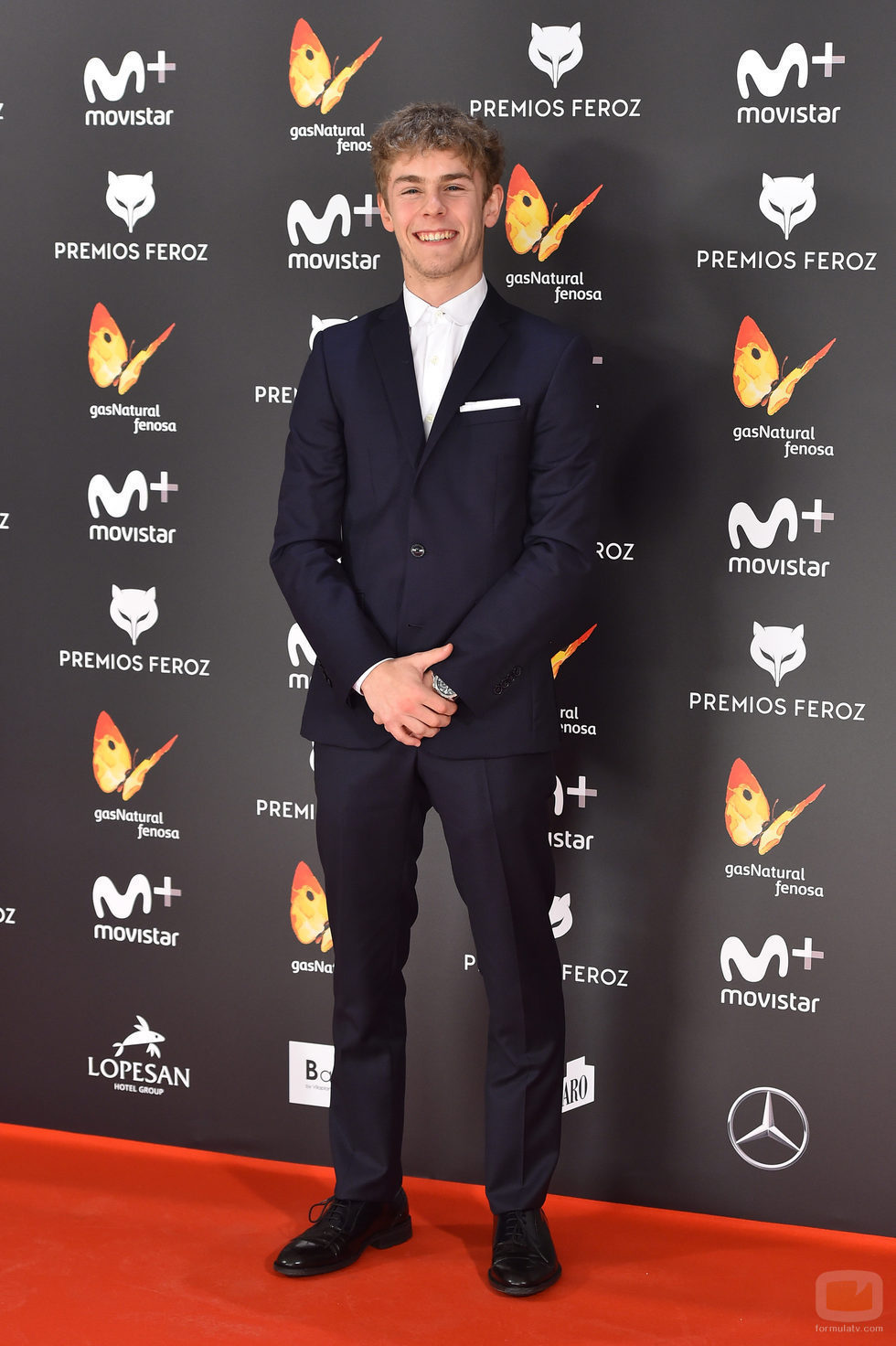 Patrick Criado en la alfombra roja de los Premios Feroz 2017