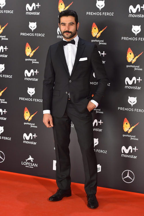 Antonio Velázquez en la alfombra roja de los Premios Feroz 2017