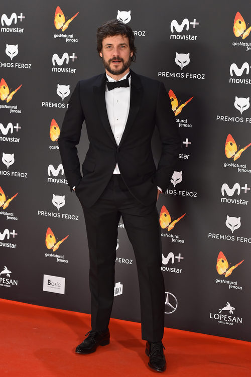 Daniel Grao luce esmoquin en la alfombra roja de los Premios Feroz 2017