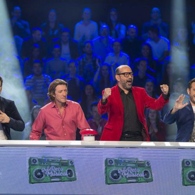 El equipo masculino del segundo programa de 'El gran reto musical'