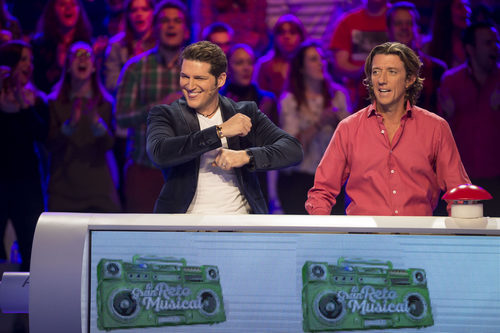 Manu Tenorio y Colate en el segundo programa de 'El gran reto musical'