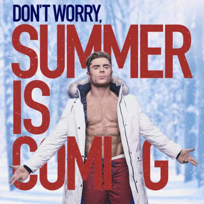 Zac Efron en una foto promocional de la película "Vigilantes de la playa"