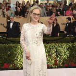 La actriz Meryl Streep en la alfombra roja de los SAG Awards 2017