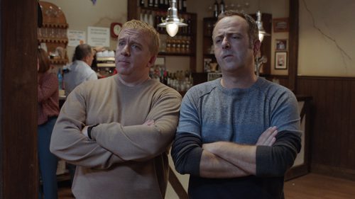 Óscar Terol e Iker Galartza en la tercera temporada de 'Allí abajo'