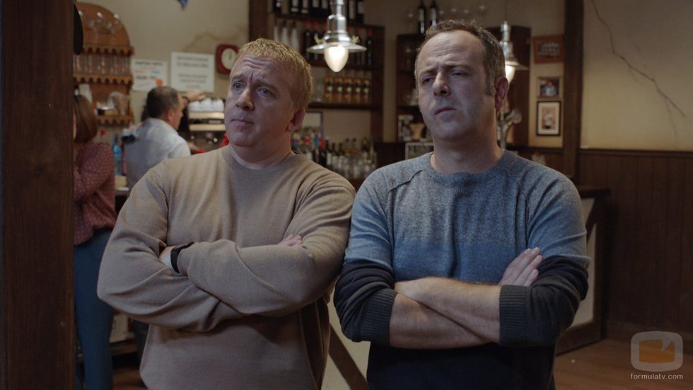 Óscar Terol e Iker Galartza en la tercera temporada de 'Allí abajo'