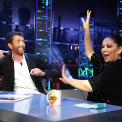 Isabel Pantoja feliz en su reaparición en público en 'El Hormiguero'