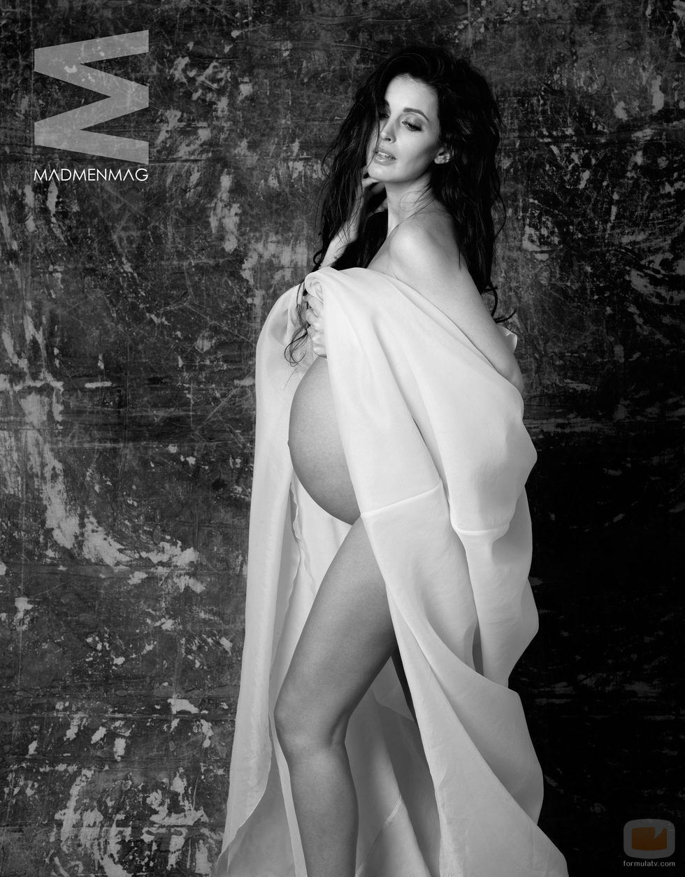 Noelia López embarazada, posa desnuda para 'MADMENMAG'