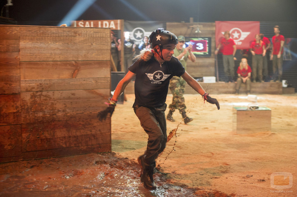 Aless Gibaja durante la prueba militar de la sexta gala de 'GH VIP 5'