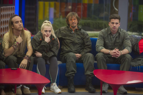 Aless Gibaja, Daniela Blume, Alejandro Abad y Sergio Ayala durante la sexta gala de 'GH VIP 5'