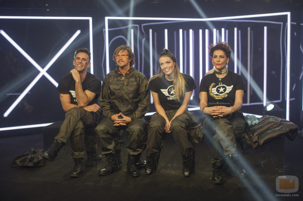 Alonso Caparrós, Alejandro Abad, Alyson Eckmann e Irma Soriano durante la sexta gala de 'GH VIP 5'