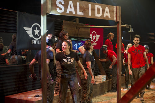 Los concursantes de 'GH VIP 5' durante la prueba militar de la sexta gala
