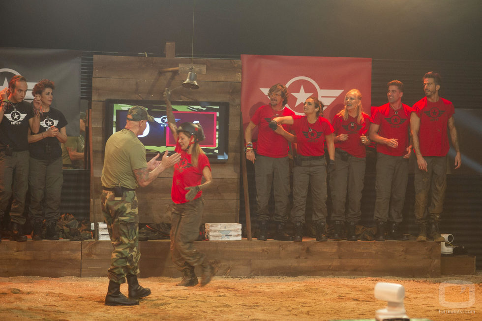 Ivonne Reyes durante la prueba militar de la sexta gala de 'GH VIP 5'
