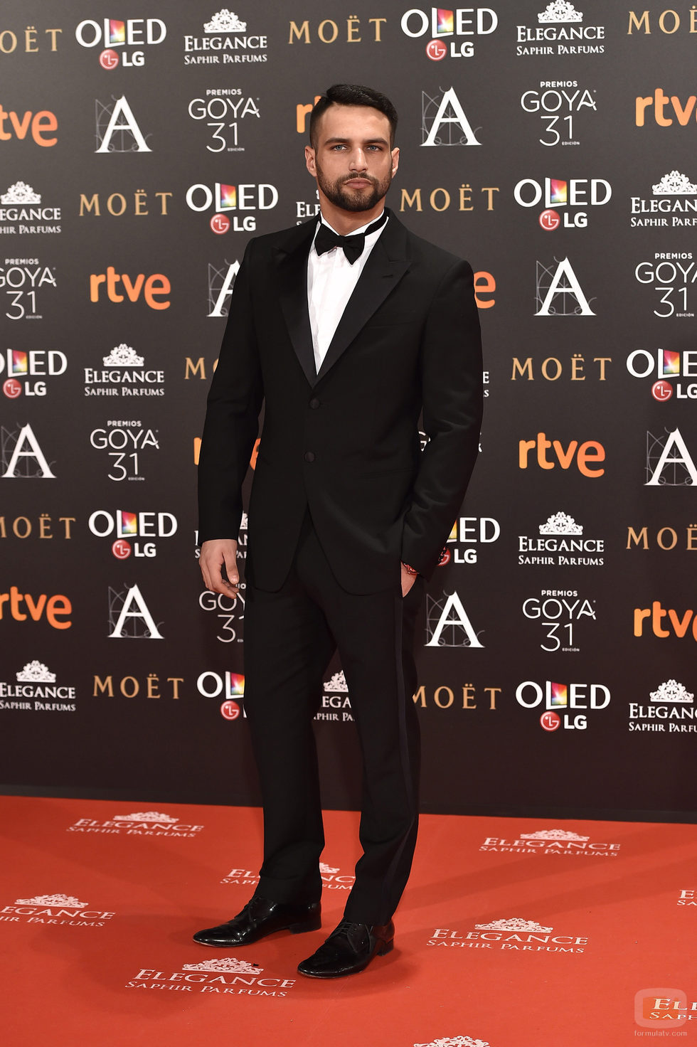 Jesús Castro en la alfombra roja de los Premios Goya 2017