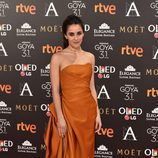 Macarena García en la alfombra roja de los Goya 2017