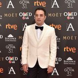 Daniel Guzmán en la alfombra roja de los Goya 2017