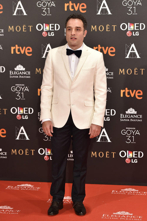 Daniel Guzmán en la alfombra roja de los Goya 2017
