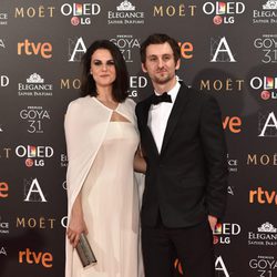 Alicia Rubio y Raúl Arévalo en los Premios Goya 2017