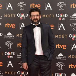 Manolo Solo en la alfombra roja de los Goya 2017
