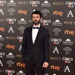 Rodrigo Sorogoyen en la alfombra roja de los Premios Goya 2017