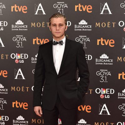 Emilio Palacios en la alfombra roja de los Goya 2017