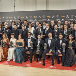 Foto de familia en los Goya 2017