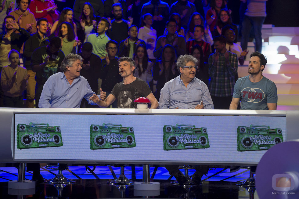 Francisco, Nacho Guerreros, Javivi y Octavi Pujades en 'El gran reto musical'