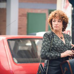 Cristina Marcos, que interpreta a Olga, llega a San Genaro en 'Cuéntame cómo pasó'