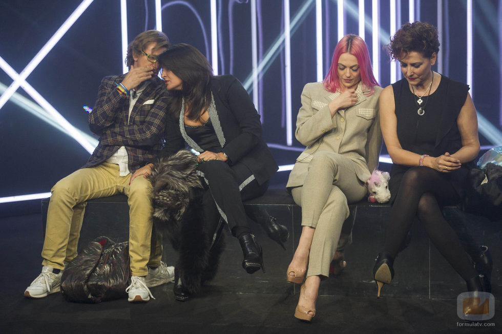 Alejandro Abad, Aída Nízar, Daniela Blume e Irma Soriano, en la sexta gala de 'GH VIP 5'