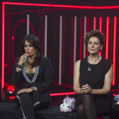 Aída Nízar e Irma Soriano en la sala de expulsión de la sexta gala de 'GH VIP 5'