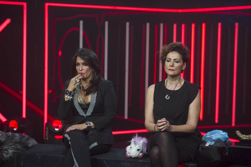 Aída Nízar e Irma Soriano en la sala de expulsión de la sexta gala de 'GH VIP 5'