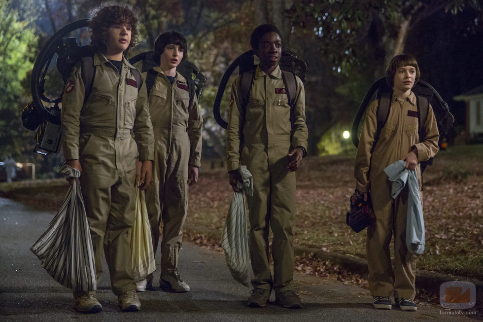 Los niños de 'Stranger Things' se disfrazan de "Los Cazafantasmas" en la segunda temporada de la serie