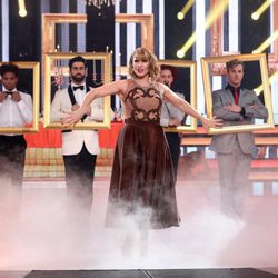 Rosa López imita a Taylor Swift en la gala 15 de 'Tu cara me suena'