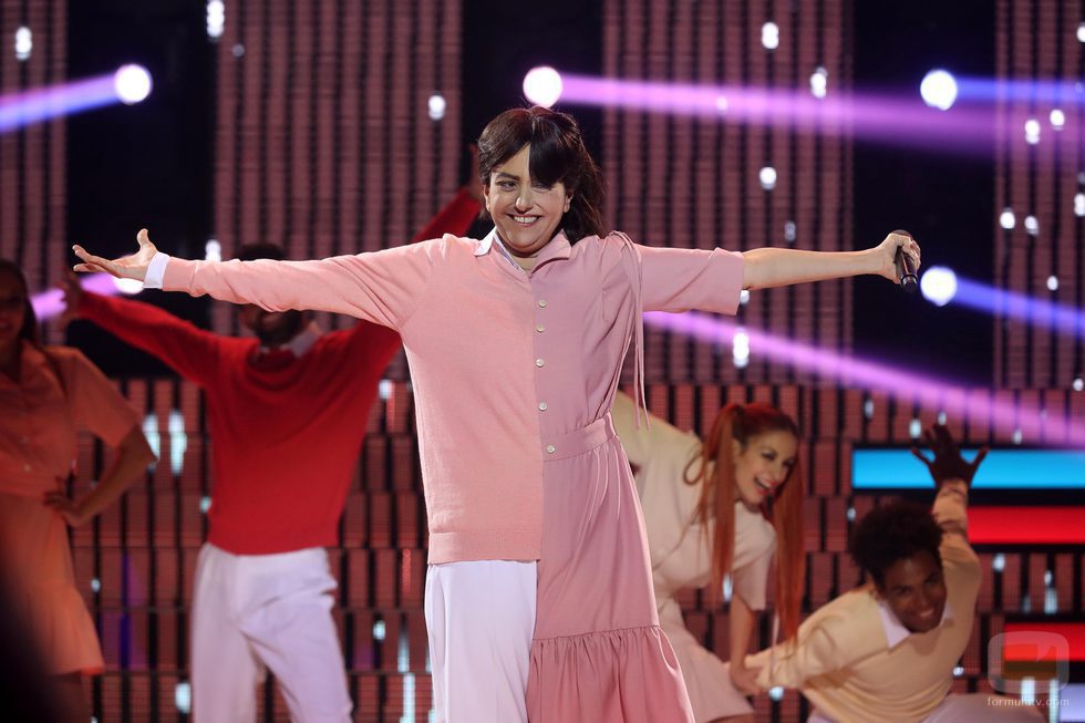 Yolanda Ramos y su doble imitación de Enrique y Ana en la gala 15 de 'Tu cara me suena'
