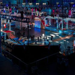 Plató con los obstáculos del programa 'Ninja Warrior'