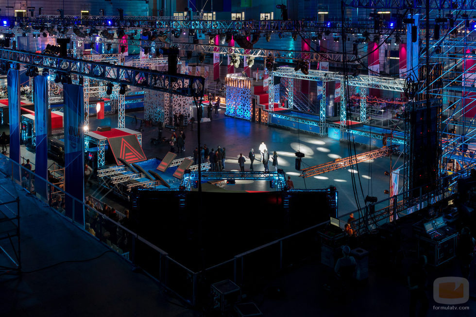 Plató con los obstáculos del programa 'Ninja Warrior'