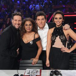 Chenoa, Lolita Flores, Carlos Latre y Manel Fuentes en la decimosexta gala de 'Tu cara me suena'