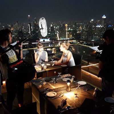 Las protagonistas de 'Viajeras con B' durante la grabación en Tailandia