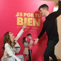 Miguel Bernardeau y Georgina Amorós, divertidos en la promoción de "Es por tu bien"