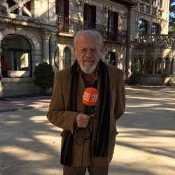 José Hervás durante la grabación del reencuentro de 'El internado'