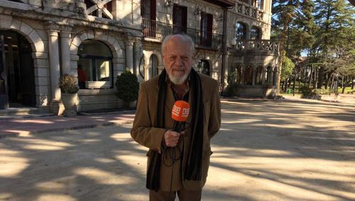 José Hervás durante la grabación del reencuentro de 'El internado'
