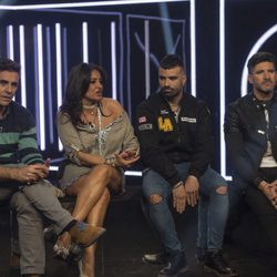 Alonso, Aída, Tutto y Toño esperan los resultados de la audiencia en la novena gala de 'GH VIP 5'